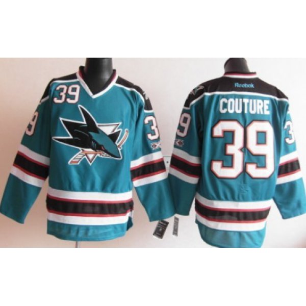 San Jose Sharks #39 Logan Couture Blue Jersey