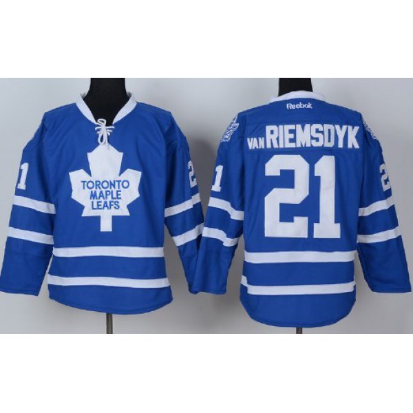 Toronto Maple Leafs #21 James van Riemsdyk Blue Jersey