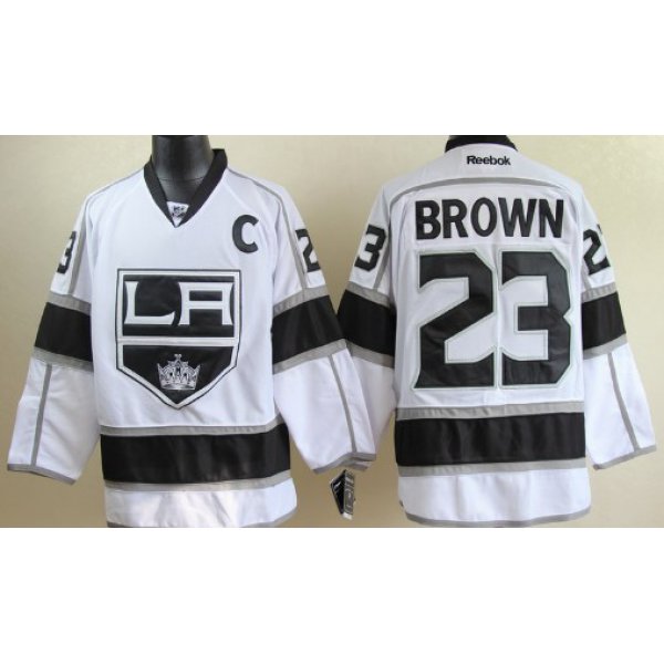 Los Angeles Kings #23 Dustin Brown White Jersey