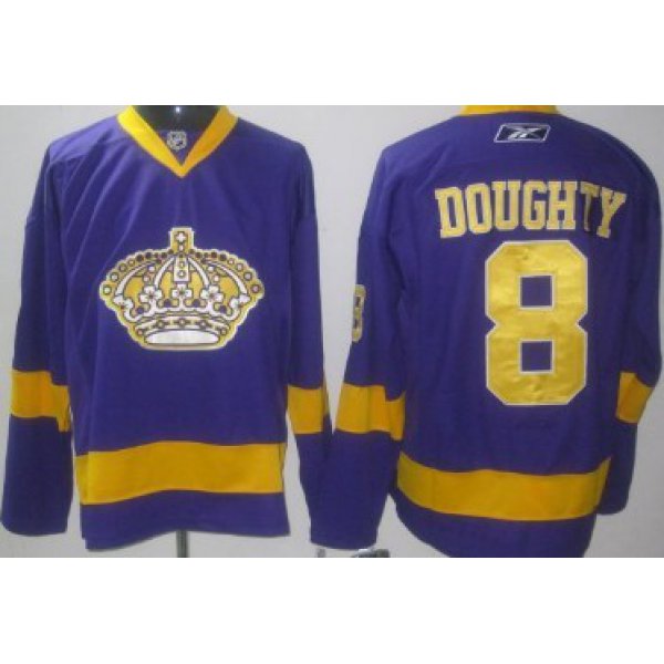 Los Angeles Kings #8 Drew Doughty Purple Jersey