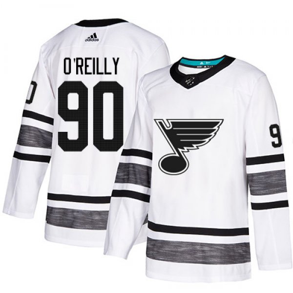 Blues #90 Ryan O'Reilly White Authentic 2019 All-Star Stitched Hockey Jersey