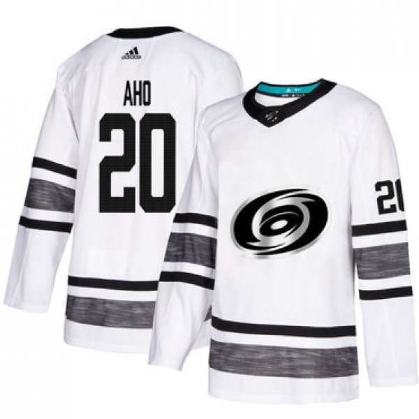 Hurricanes #20 Sebastian Aho White Authentic 2019 All-Star Stitched Hockey Jersey