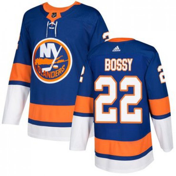 Adidas Islanders #22 Mike Bossy Royal Blue Home Authentic Stitched NHL Jersey