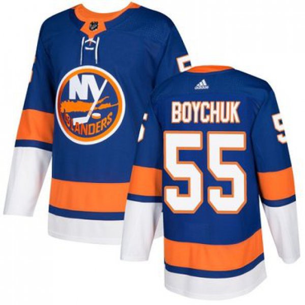 Adidas Islanders #55 Johnny Boychuk Royal Blue Home Authentic Stitched NHL Jersey