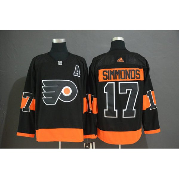 Men's Philadelphia Flyers #17 Wayne Simmonds Black Alternate Adidas Jersey