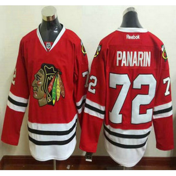 Men's Chicago Blackhawks #72 Artemi Panarin Home Red Reebok Hockey Jersey