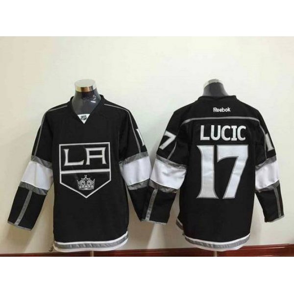 Men's Los Angeles Kings #17 Milan Lucic Black Jersey