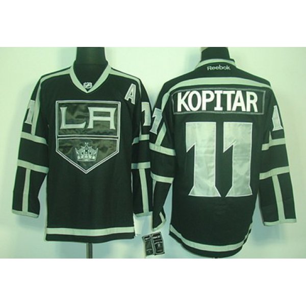 Los Angeles Kings #11 Anze Kopitar Black Ice Jersey