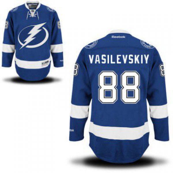 Men's Reebok Tampa Bay Lightning #88  Andrei Vasilevskiy Royal Blue Home NHL Jersey