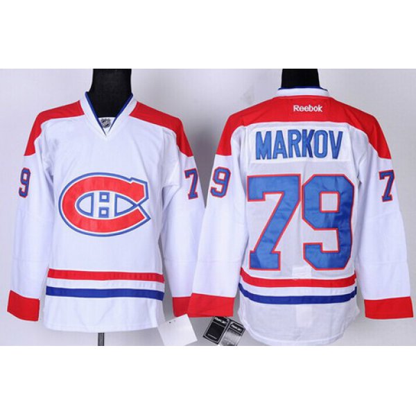 Montreal Canadiens #79 Andrei Markov White Jersey