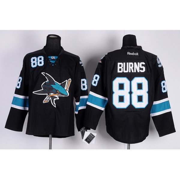 San Jose Sharks #88 Brent Burns Black Third Jersey