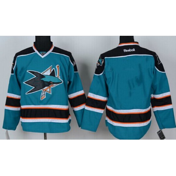 San Jose Sharks Blank Blue Jersey