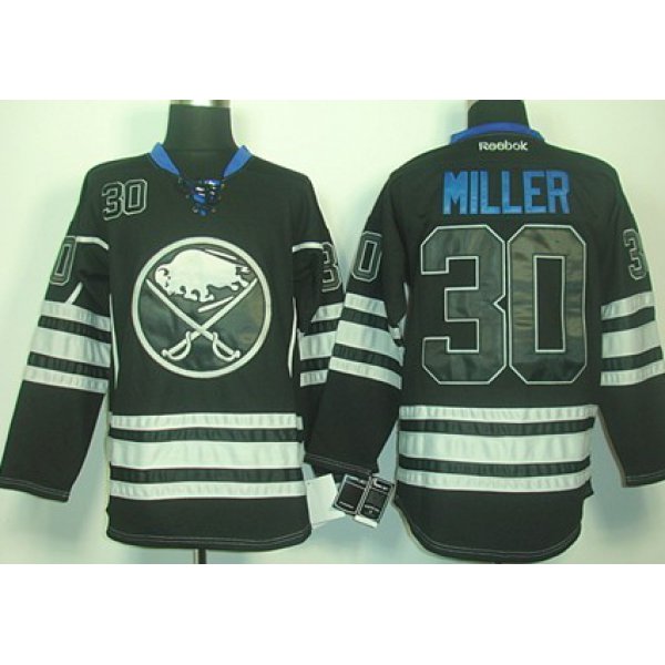 Buffalo Sabres #30 Ryan Miller Black Ice Jersey