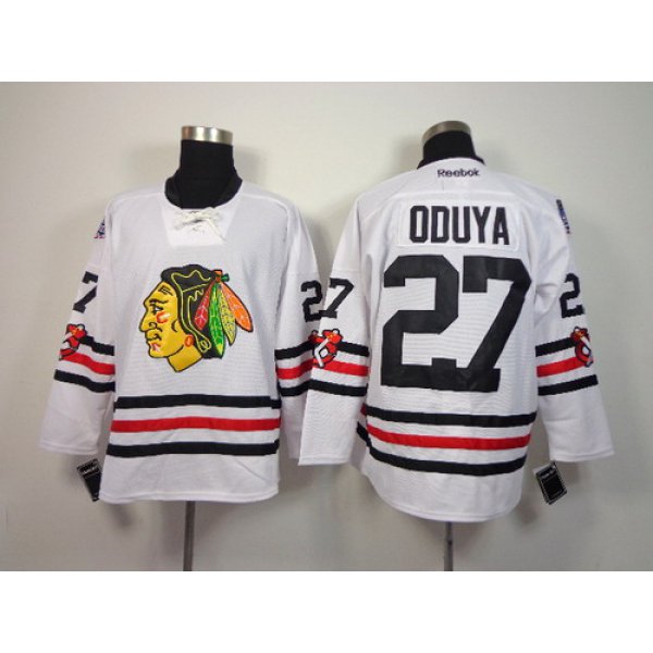 Chicago Blackhawks #27 Johnny Oduya 2015 Winter Classic White Jersey