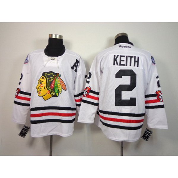 Chicago Blackhawks #2 Duncan Keith 2015 Winter Classic White Jersey