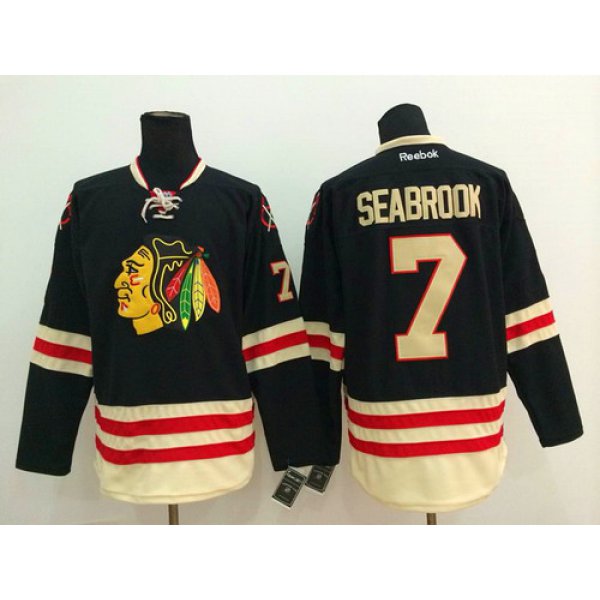Chicago Blackhawks #7 Brent Seabrook 2015 Winter Classic Black Jersey