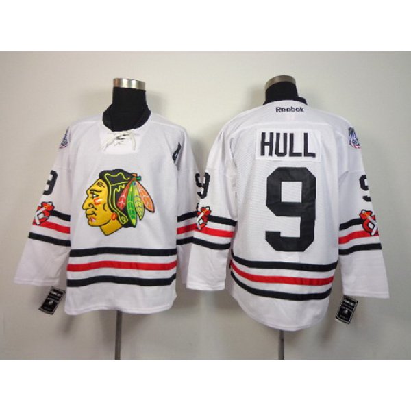 Chicago Blackhawks #9 Bobby Hull 2015 Winter Classic White Jersey