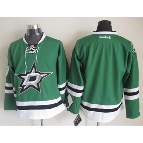 Dallas Stars Blank 2013 Green Jersey