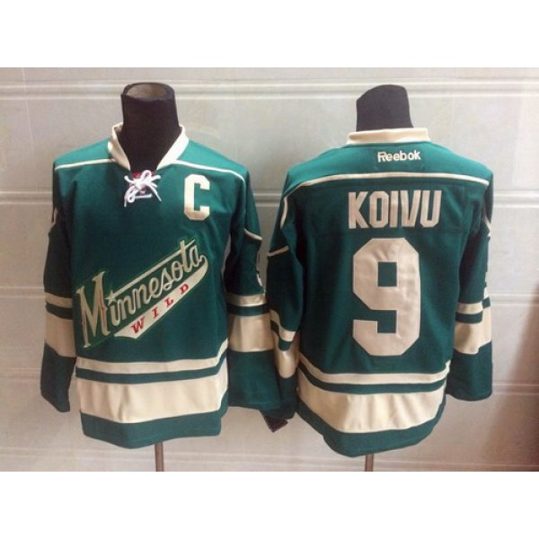 Minnesota Wild #9 Mikko Koivu Green Third Jersey