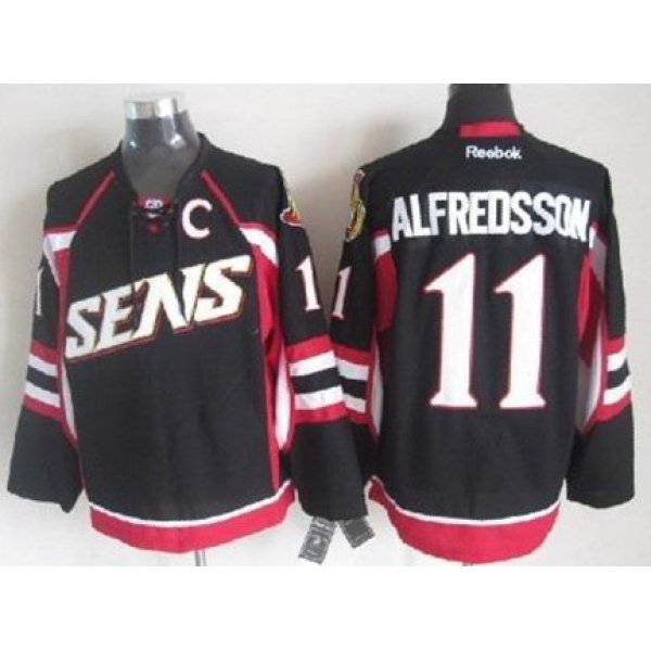 Ottawa Senators #11 Daniel Alfredsson Black Jersey