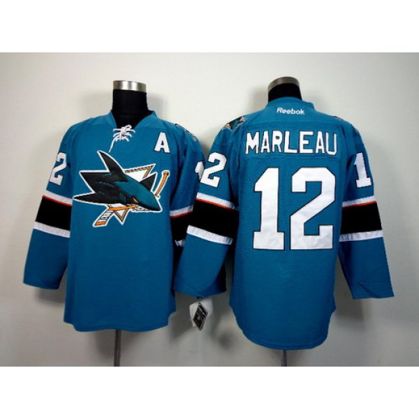 San Jose Sharks #12 Patrick Marleau 2014 Blue Jersey