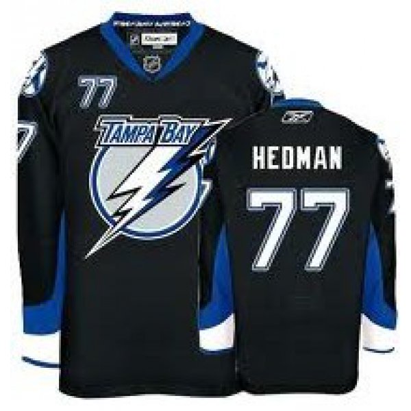 Tampa Bay Lightning #77 Victor Hedman Black Jersey
