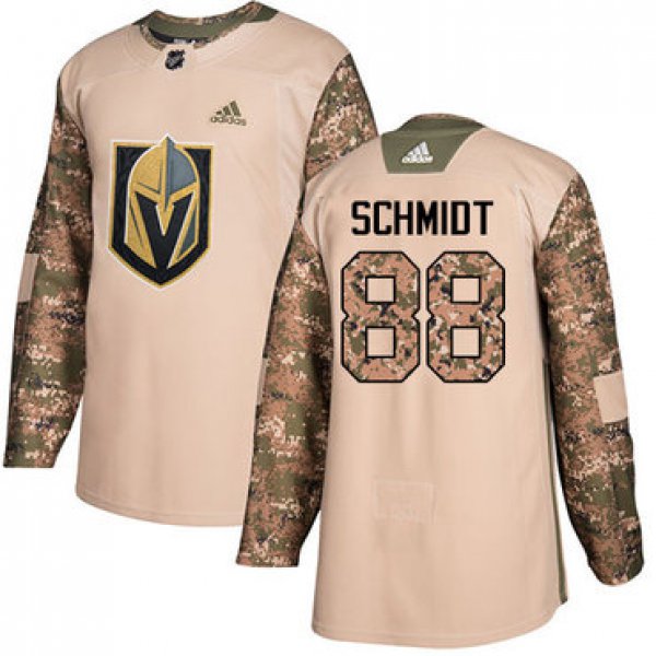 Adidas Golden Knights #88 Nate Schmidt Camo Authentic 2017 Veterans Day Stitched NHL Jersey