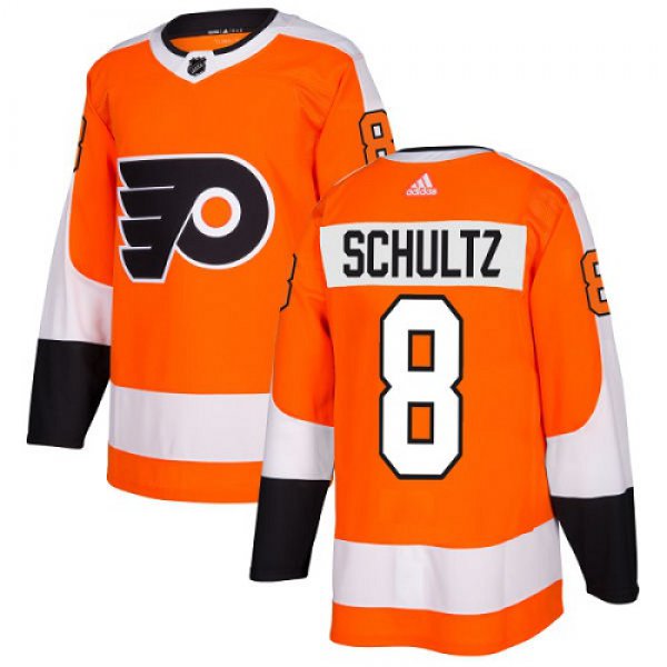 Adidas Philadelphia Flyers #8 Dave Schultz Orange Home Authentic Stitched NHL Jersey