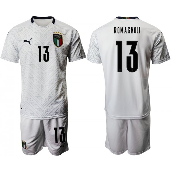 2021 Men Italy away 13 white soccer jerseys