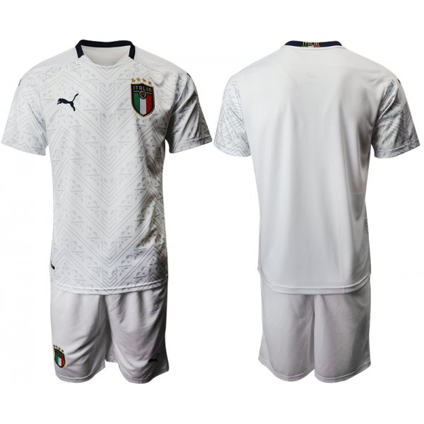 2021 Men Italy away white soccer jerseys