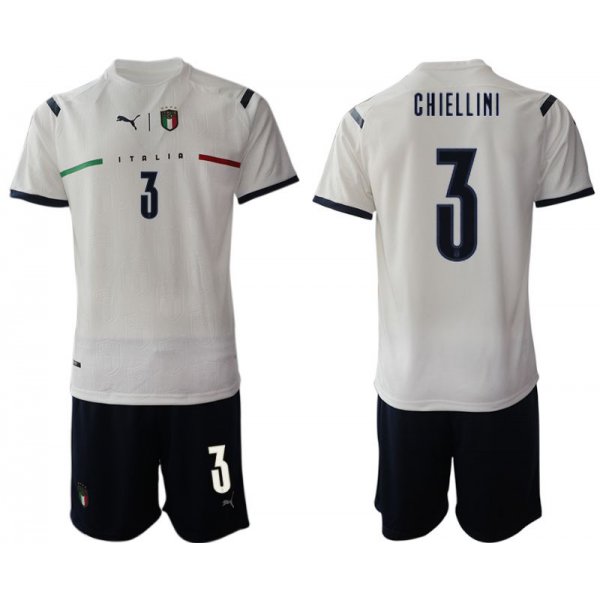 Men 2020-2021 European Cup Italy away white 3 Soccer Jersey