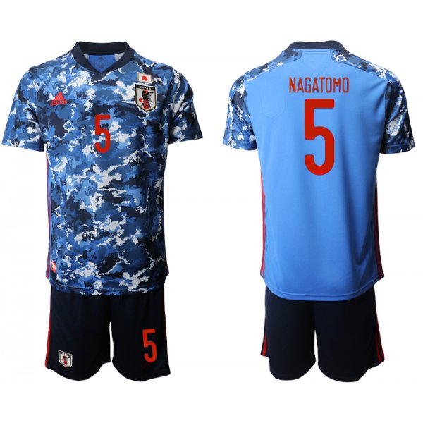 Men 2020-2021 Season National team Japan home blue 5 Soccer Jersey