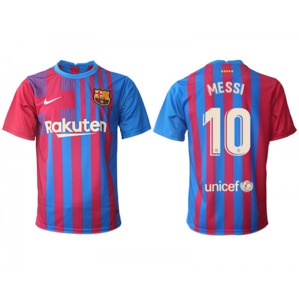 Men 2021-2022 Club Barcelona home aaa version red 10 Nike Soccer Jerseys1
