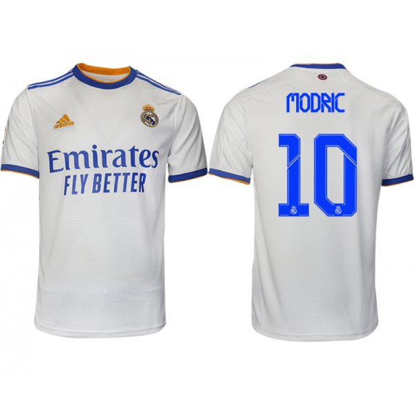 Men 2021-2022 Club Real Madrid home aaa version white 10 Soccer Jerseys