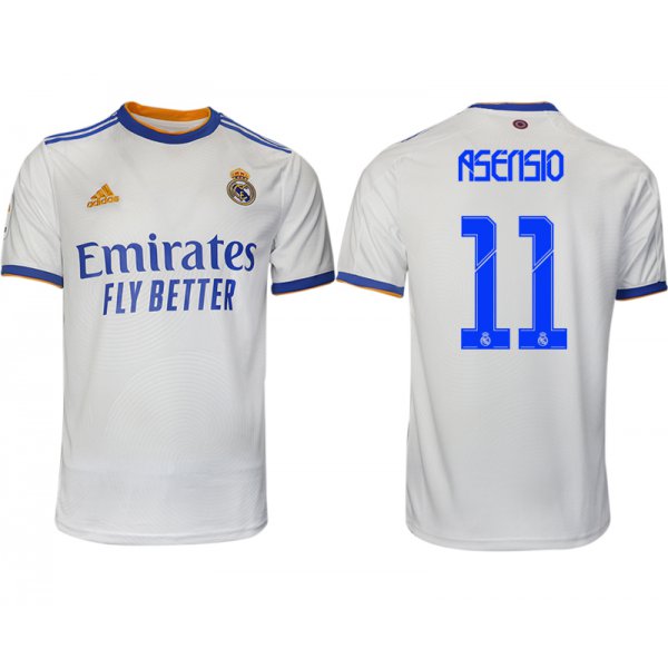 Men 2021-2022 Club Real Madrid home aaa version white 11 Soccer Jerseys