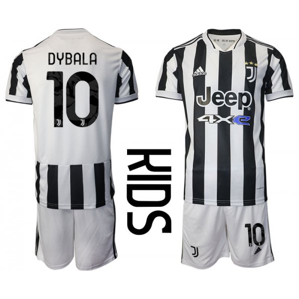 Youth 2021-2022 Club Juventus home white 10 Adidas Soccer Jersey