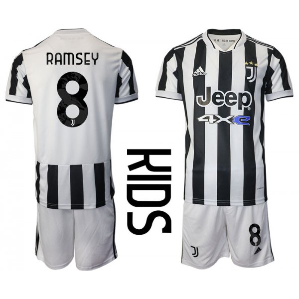 Youth 2021-2022 Club Juventus home white 8 Adidas Soccer Jersey