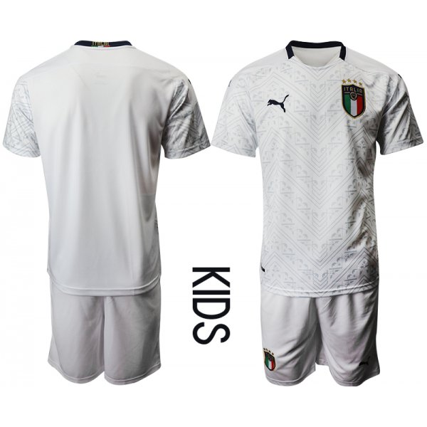 Youth 2021 European Cup Italy away white Soccer Jersey
