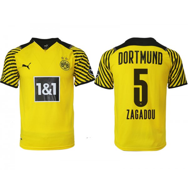 Men 2021-2022 Club Borussia Dortmund home yellow aaa version 5 Soccer Jersey