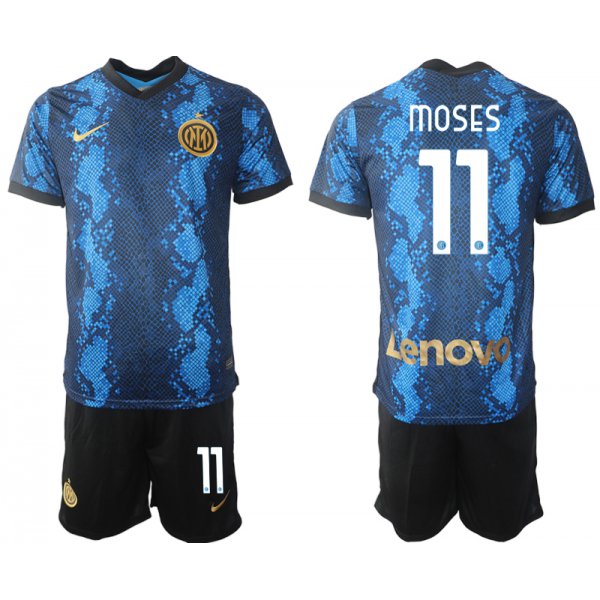 Men 2021-2022 Club Inter Milan home blue 11 Nike Soccer Jersey