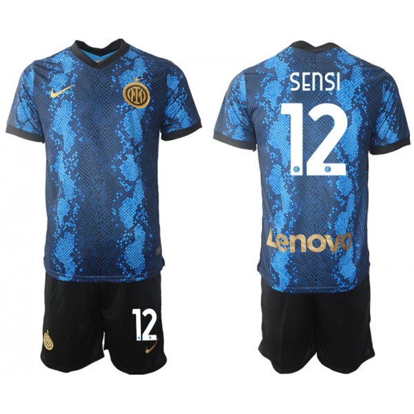 Men 2021-2022 Club Inter Milan home blue 12 Nike Soccer Jersey