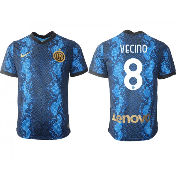 Men 2021-2022 Club Inter Milan home blue aaa versio 8 Nike Soccer Jersey