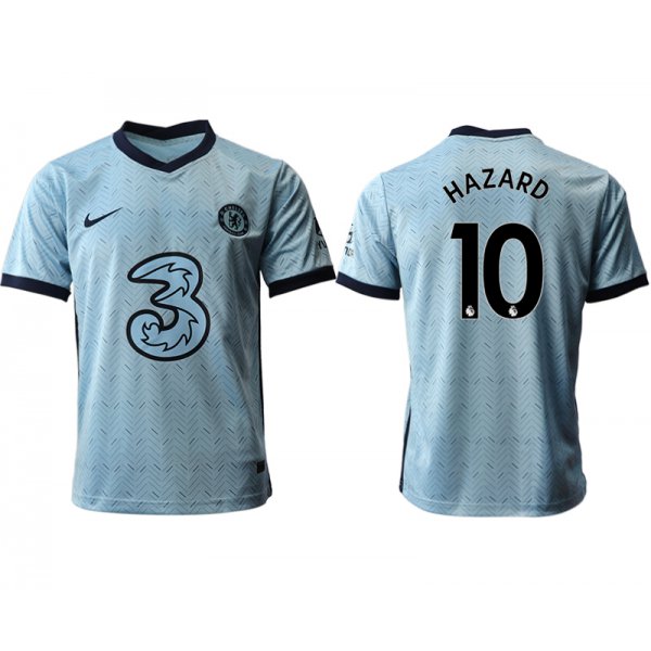 Men 2020-2021 club Chelsea away aaa version 10 Light blue Soccer Jerseys