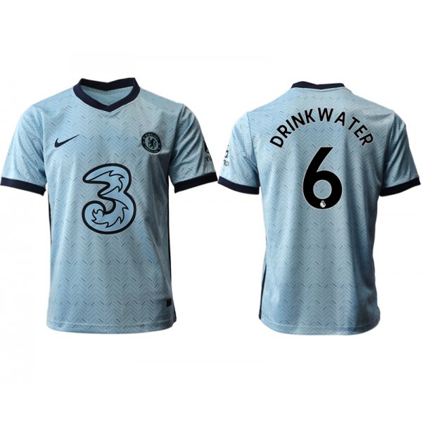 Men 2020-2021 club Chelsea away aaa version 6 Light blue Soccer Jerseys