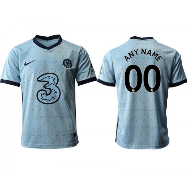 Men 2020-2021 club Chelsea away aaa version customized Light blue Soccer Jerseys