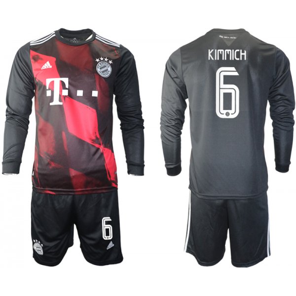 2021 Men Bayern Munich away long sleeves 6 soccer jerseys
