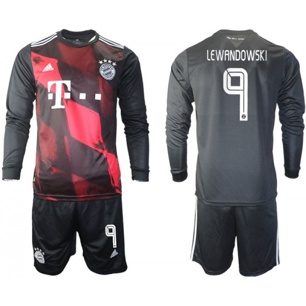 2021 Men Bayern Munich away long sleeves 9 soccer jerseys