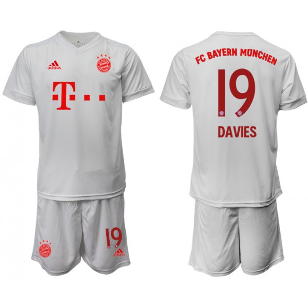 Men 2020-2021 club Bayern Munich away 19 white goalkeeper Soccer Jerseys