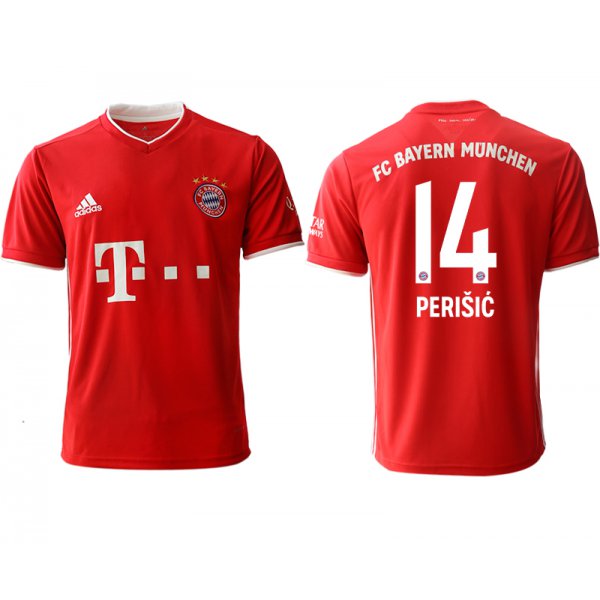 Men 2020-2021 club Bayern Munich home aaa version 14 red Soccer Jerseys