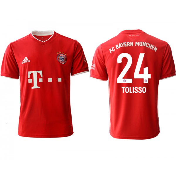 Men 2020-2021 club Bayern Munich home aaa version 24 red Soccer Jerseys